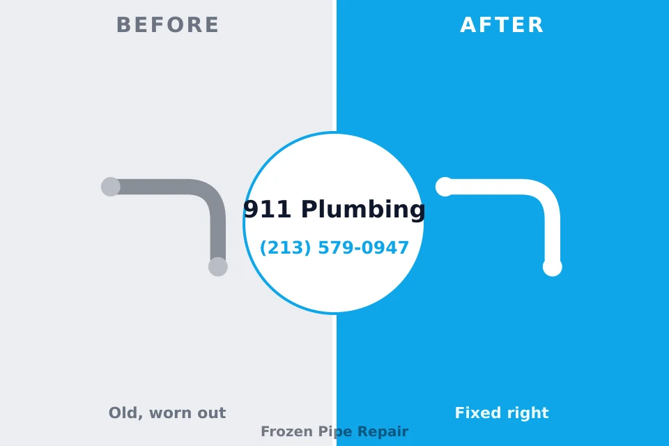 Before and after: plumbing repair Harrisburg, PA